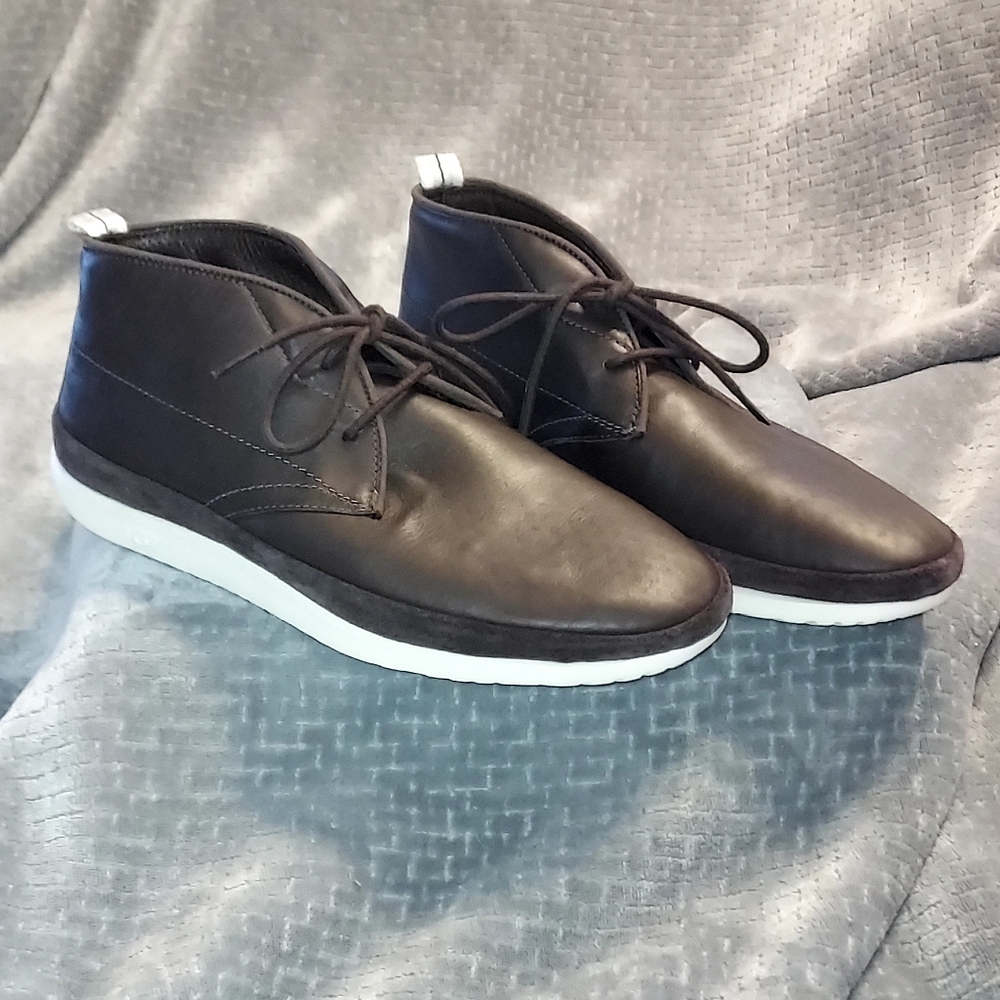 UGG Australia Men's Cali Chukka Sneaker Brown Leather Sneakers sz 8.5 Preppy